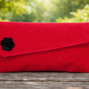 Red jute pouch