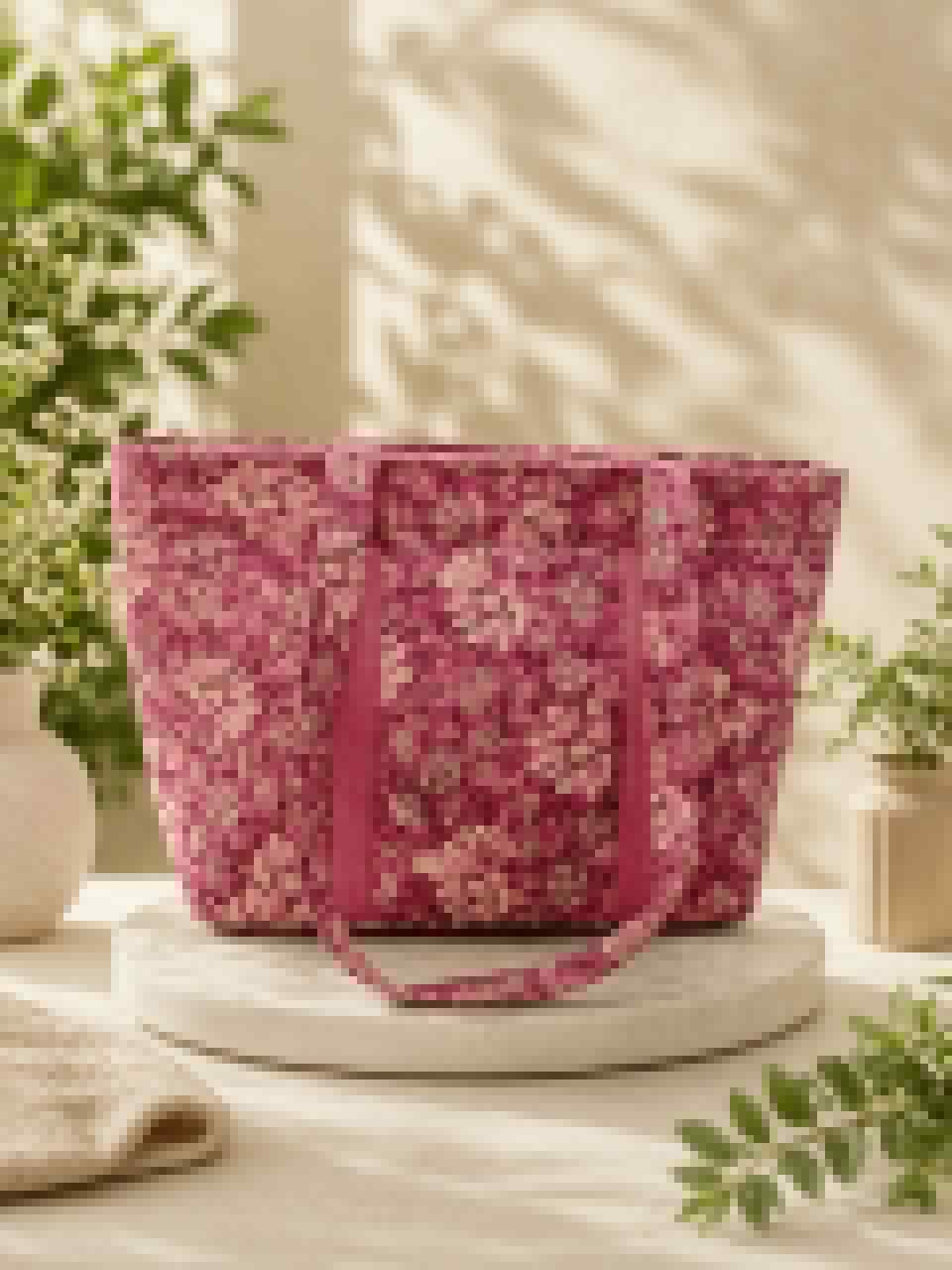 Cotton shoulder bag